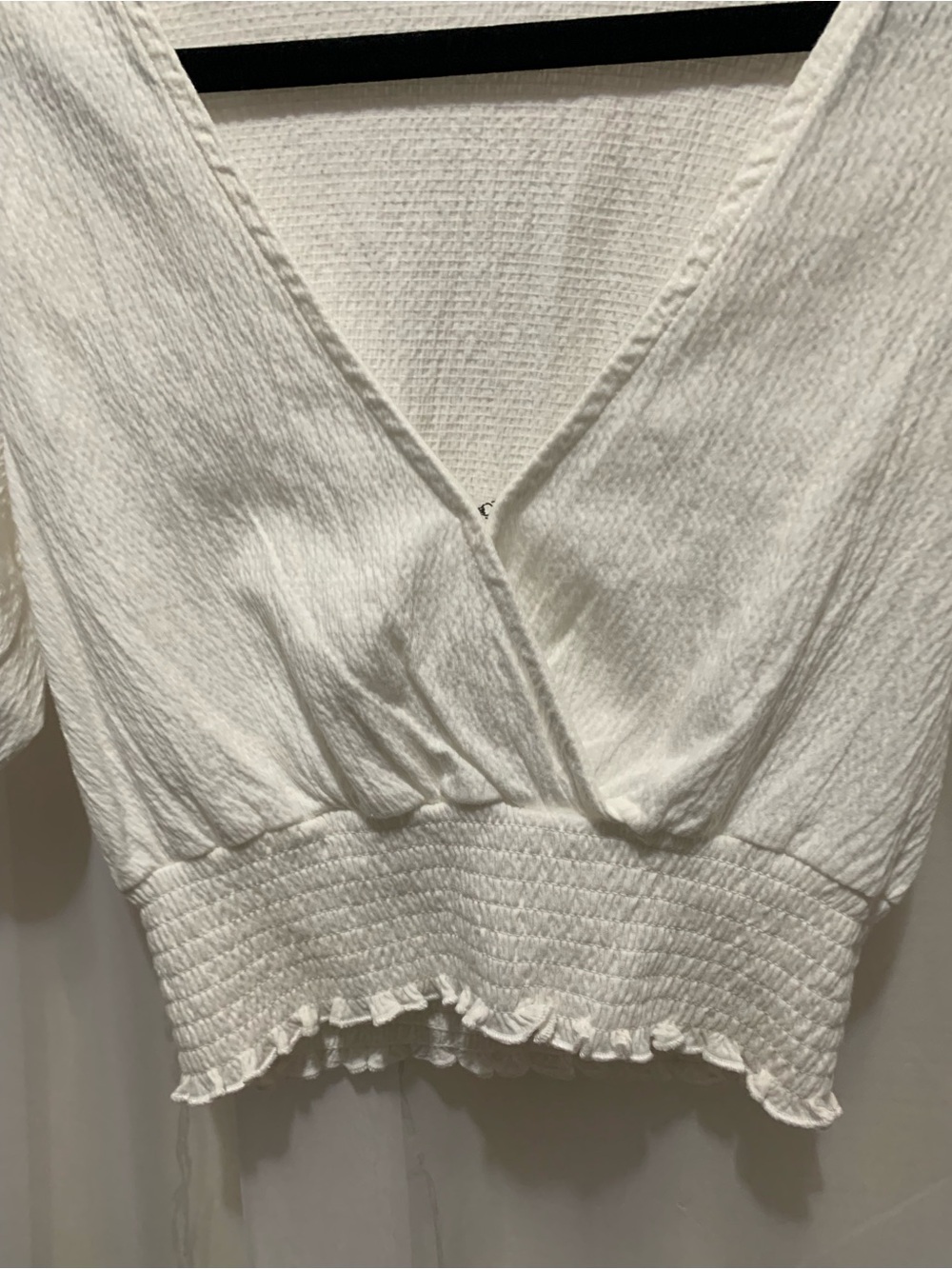 O’Neill White V Neck Crossover Top - Picture 2 of 6